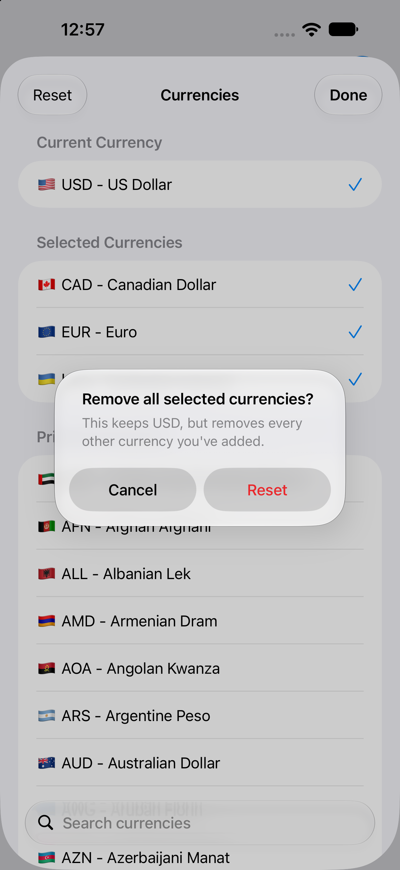 SatsPrice on iPhone