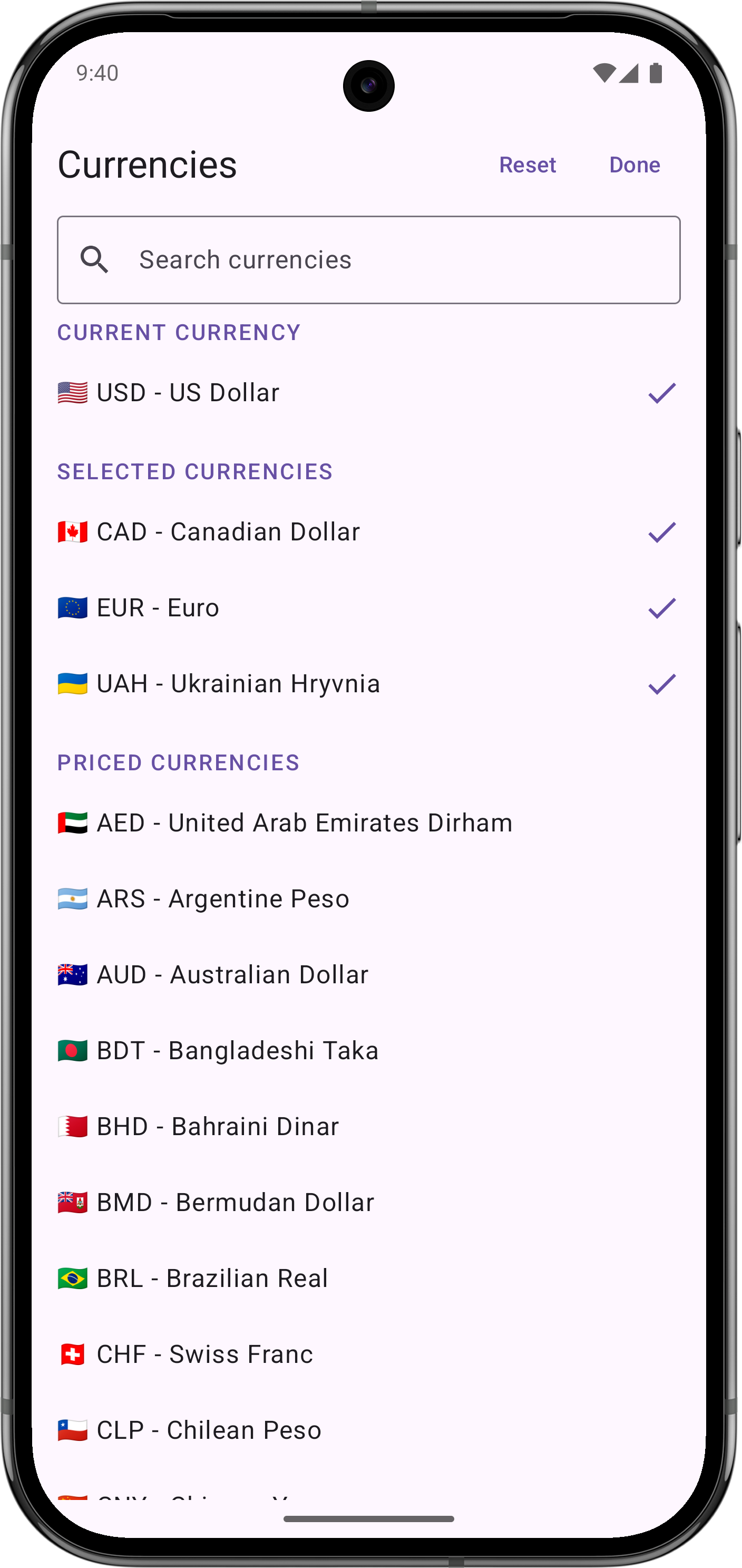 SatsPrice on Android